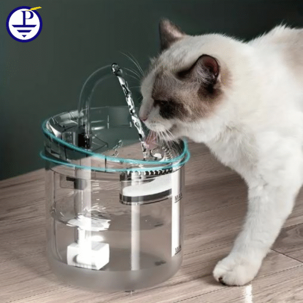 Fuente de agua para gatos con sensor de presencia HAPUP